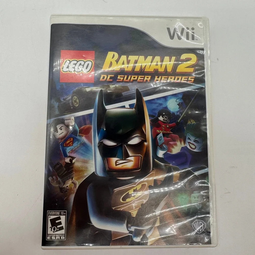 LEGO Batman 2 DC Super Heroes Nintendo Wii 2012 Complete CIB Disc Manual